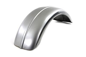 Round profile chopper raw fender, 9" wide, ribbed type British Style center bead