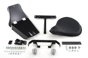 Solo seat and mount kit includes 5" springs, black frame cover and leather solo