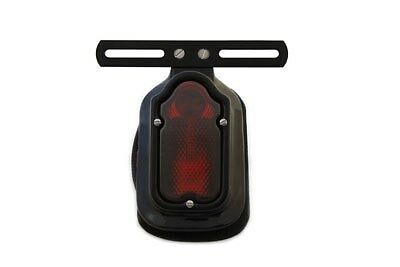 Replica tombstone tail lamp feature black license plate bracket, glass lens
