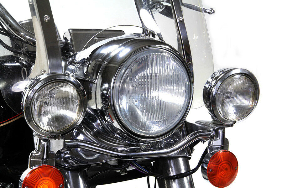 Chrome Contoured 7" Headlamp Rim Bitter End Old School Choppers, Inc.