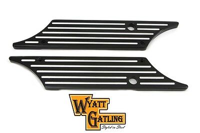 Wyatt Gatling Ball Milled Saddlebag Face Plate Fits FLT 1993-2013