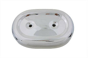 OVAL AIR CLEANER COVER ONLY, CHROME