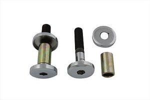 1/2"-13 Thread Chrome Flush Mount Riser Bolt Kit with Integral Lower Washer