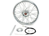 19" Mini-Drum Brake Chopper 40-Spoke Front Wheel w/3" Wide Hub & 5/8" Bearings