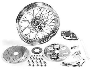 16" x 3.00" Rear Wheel Kit with Caliper Chrome