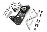 Lee Style Jockey Clutch Pedal, chrome foot pedal kit w black OE style bracket