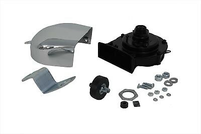 USA Replica horn kit w bracket, horn cover & ISO mount rubber stud, XL 1971-1985