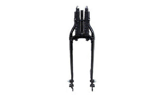 32" Inline Spring Fork Assembly Black