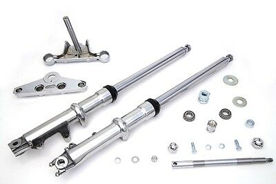 41mm Wide Glide Fork Assembly with Polished Sliders accepts 10