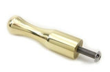 Contour shifter peg is constructed of solid brass.