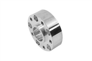 Polished 1.38" thick spacer, double threaded, mount pulley/sprocket @pre-00 hub