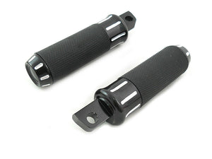 Black Clear Cut Style Footpeg Set