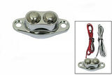 Handlebar switch kit, chrome, custom CNC made billet aluminum housing