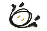 BRAIDED WIRE KIT 7MM, 40" long with two 90° black spark plug boots