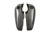 Bobbed 3.5 Gallon Gas Tank Set uses 1975-up petcock, Fits Harley FL 1947-1984