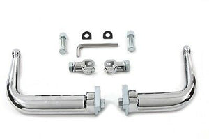 Chrome adjustable highway bar kit. Fits: XL 1984-2003