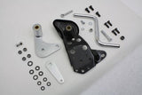 Lee Style Jockey Clutch Pedal, chrome foot pedal kit w black OE style bracket