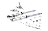 41mm Wide Glide Fork Assembly with Polished Sliders accepts 10" dual discs.