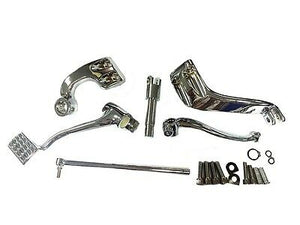 Chrome Forward Control Kit repositions controls 3" forward of the stock location