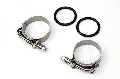 Power Intake Manifold Clamp Kit w O-Rings fits Harley 1955-1977