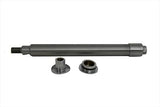 Chrome Flush Mount Front Axle for Harley FL 2000-2007 with End Caps