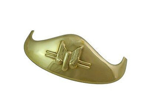 Polished front fender tip features rocket design Brass Fits EL 1936-1948