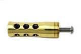 Brass hole shot style shifter peg