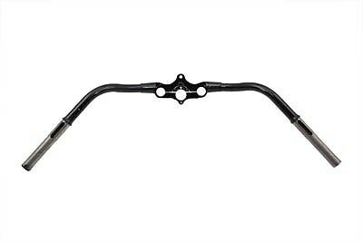 Spring Fork handlebar black, OFFSET center hole Speedster style, FL 1946-1948