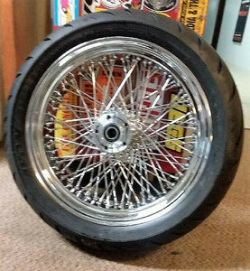 18" Avon Tire, 80-Spoke Rear Wheel Complete Kit Mounted & Balanced