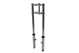 Fork Assembly with Polished Sliders 8" Over Stock