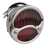 Classic 12V Dual Bulb 1928 Ford Model A Bobber Taillight w License Plate Light