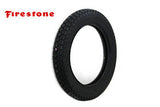 Front or Rear Firestone - logo on sidewall - 4.00 X 18" Blackwall w/ lug tread