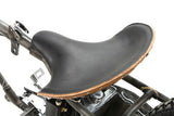 Black Leather Solo Seat