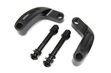 Black Mirror Relocation, 2" out/1"up Kit, Fits FXD 2006-UP, FL/FXST 2008-UP