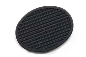 OVAL BRAKE PEDAL PAD ONLY, BLACK