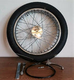 19" Mini-Drum Brake 40-Spoke Front Wheel Complete Kit Mounted w 5/8" Bearings