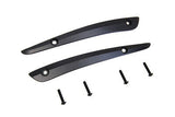 Black Split Windshield Trim Set, Replaces OEM No: 57400320, FLTR 2015-UP