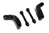 Black Mirror Relocation, 2" out/1"up Kit, Fits FXD 2006-UP, FL/FXST 2008-UP