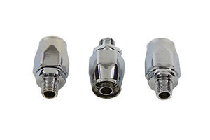 3-Pc. 1/8" NPT Oil Line Fitting Set w/Built-in compression fitting, NO clamps!