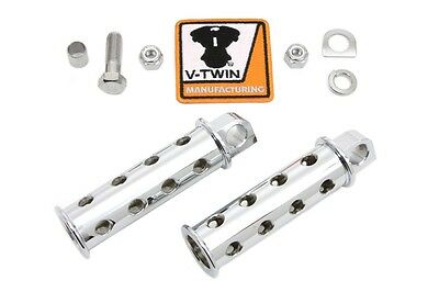 Chrome Combat Shooter Style Footpeg Set Fits: All models with female mounting