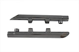 Chrome drag exhaust extension set with removable baffles,Fits Sportster 2004-Up