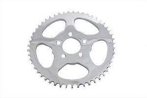 Chrome Flat Rear Chain Drive Sprocket 51T for 2000-Up H-D Wheels w/2-3/16" Ring