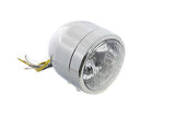 Chrome 12 Volt 4" Round Diamond Cut HEADLIGHT w 60/55 Watt H-4 Bulb