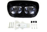 Black Dual LED Headlamp Unit