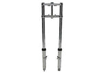 Fork Assembly with Polished Sliders 8" Over Stock