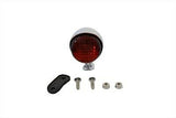 Mini (Approx. 3-1/2" X 2-1/2") Round 12 Volt Brake & Tail Lamp w red lens