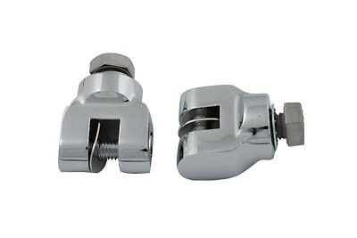 Mini footpeg clevis set accepts all male end footpegs. 1/2