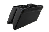 Deep style raw plastic hinged Custom 3" Stretch Saddlebag Bottom Set