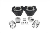 Black 1200 Sportster Cylinder/Piston Conversion Kit for 2004-UP w 9.5:1 pistons