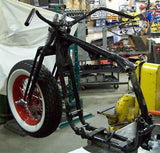 4" Under Vintage 40's Style Black Springer Forks, Bars, Brake,Axle Front End Kit